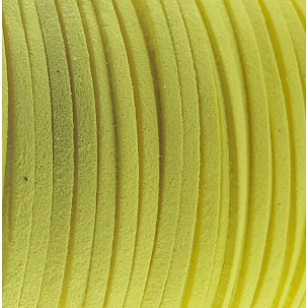 Suede-koord-3mm-geel